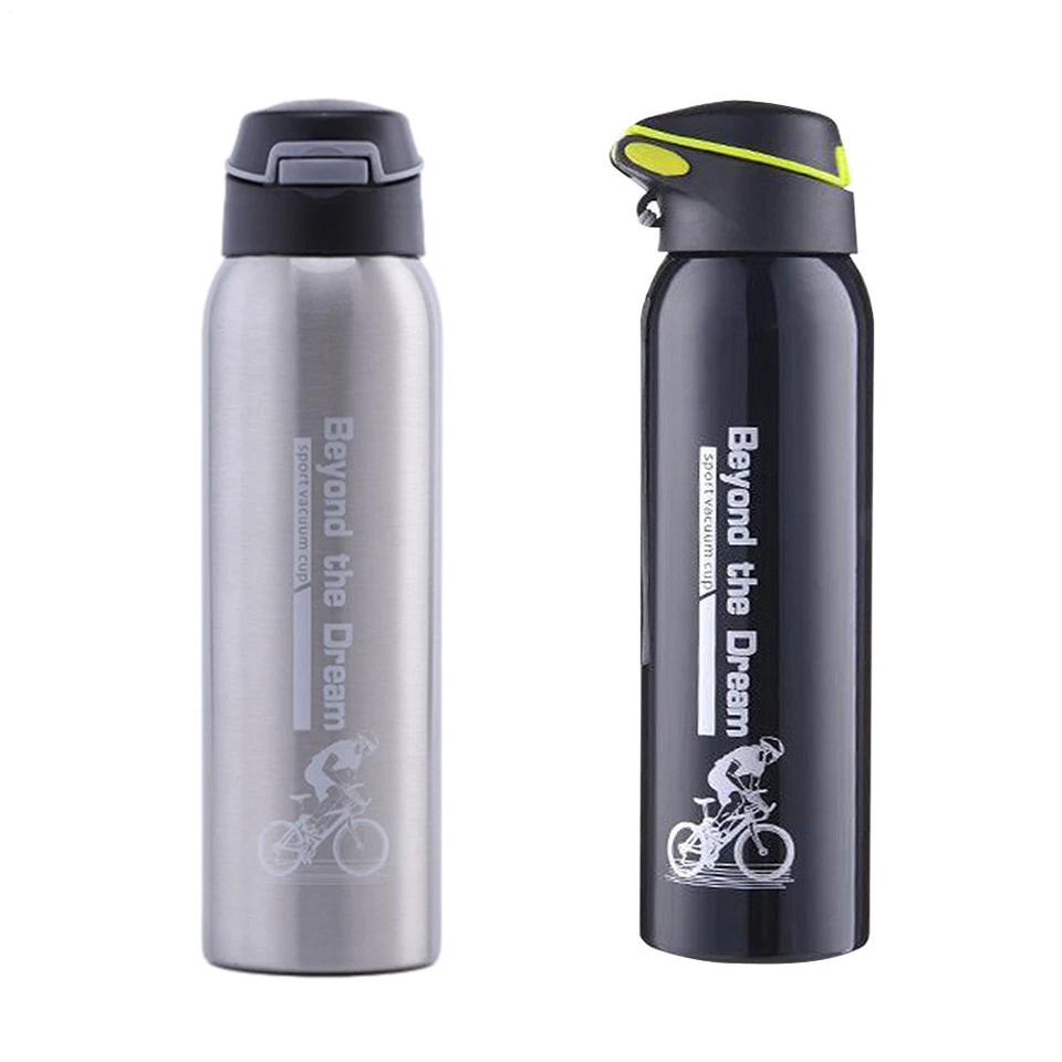Mountain Bike Thermal Cup 500ml Stainless Steel Camping Sports Water Bottle - Image 2 of 4