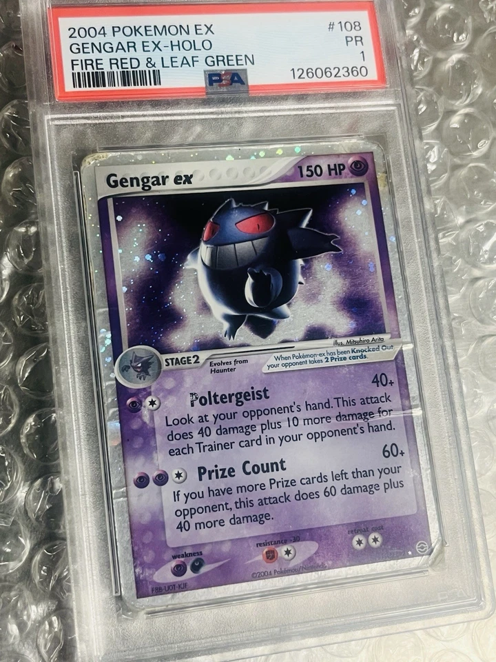 2004 Pokemon Gengar ex 108/112 FireRed & LeafGreen Holo PSA 1 - Image 4 of 4