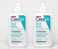 2x Cerave Blemish Control Face Cleanser Salicylic Acid -236ml UK NEW