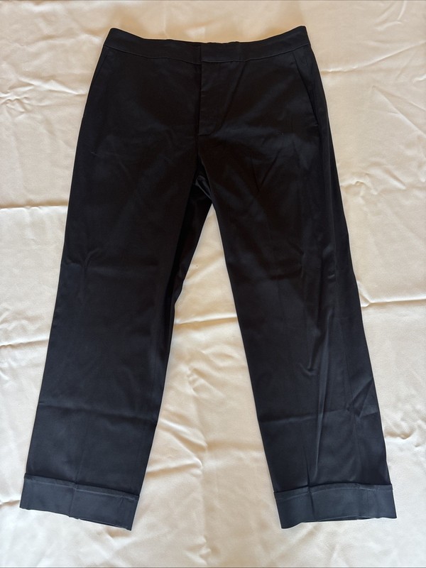 Zara Women Black Cropped Dress Pants Size S
