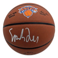 Spike Lee Autographed New York Knicks Logo Basketball