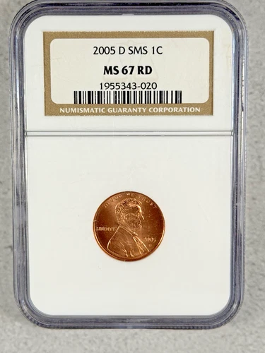 2005-D SMS 1C Penny NGC MS67RD #2P60