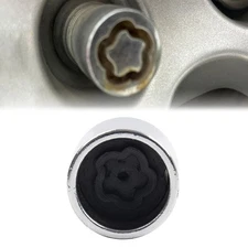 1X Wheel Lock Key Lug Nuts Anti Theft Wheel Lock Key For Ford Mustang F-150