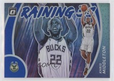 2020-21 Panini Donruss Optic Raining 3s Blue Prizm /49 Khris Middleton #12 0t30