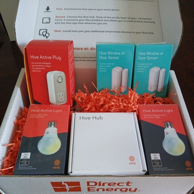 NEW Hive Direct Energy Smart Home Hive Hub 2 Lights 2 Window Door Sensors Plug