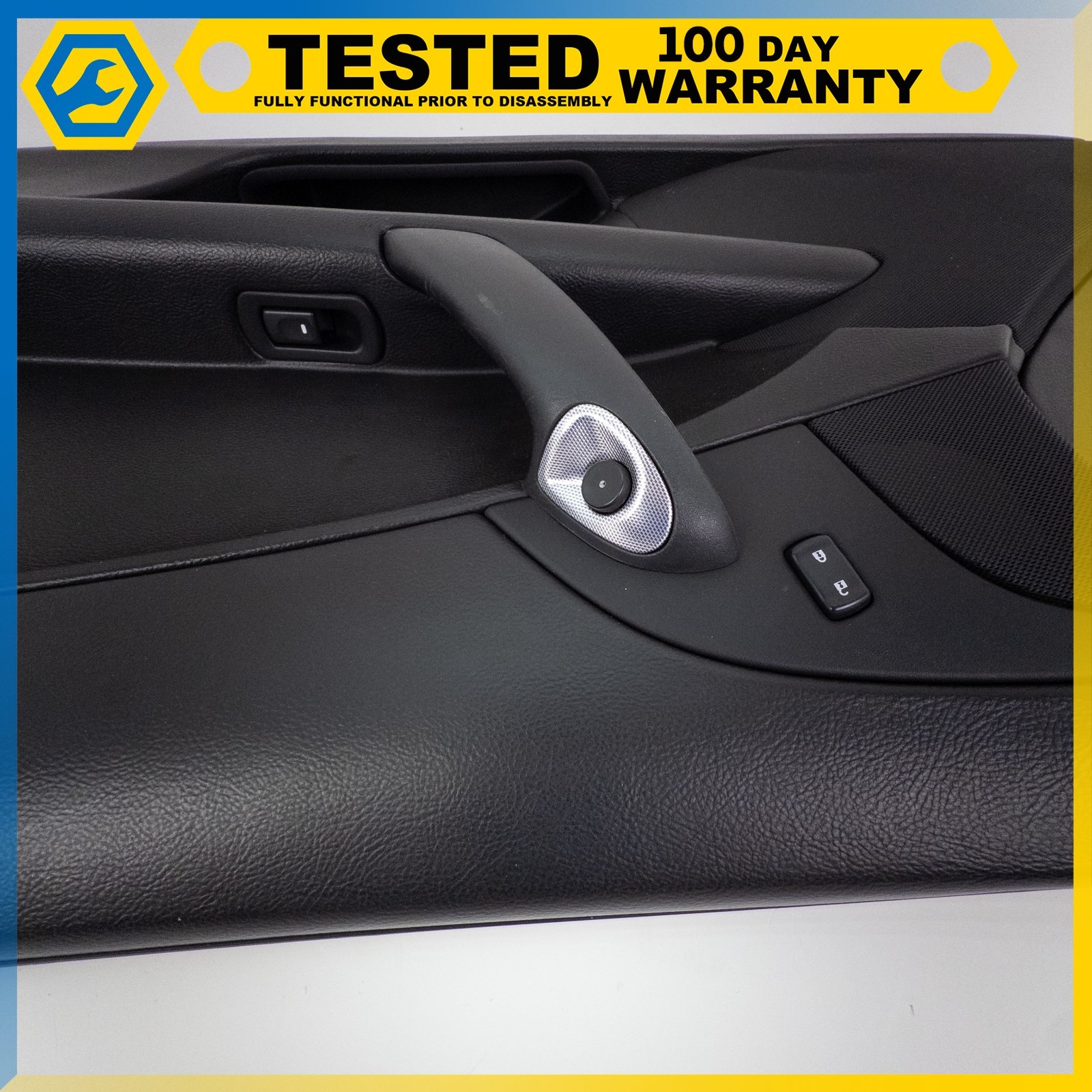 05-13 CHEVROLET CORVETTE C6 FRONT RIGHT SIDE INTERIOR DOOR PANEL BLACK OEM