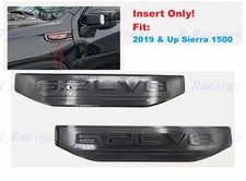 Pair Gloss Black 6.2l V8 Insert Emblems 2019 Up Sierra 1500 Fender Vent
