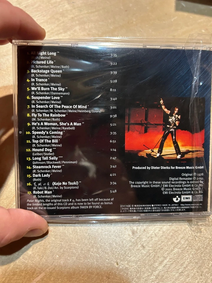 Scorpions - Tokyo Tapes CD (RCA, 1995) TOCP-53203 JAPAN EDITION RELEASE! Foto 3 de 3