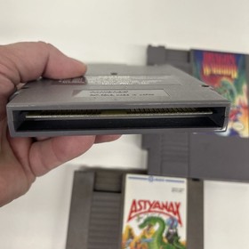 3 NES Games: Astyanax/Dragon Warrior. And iron sword all Tested And Working