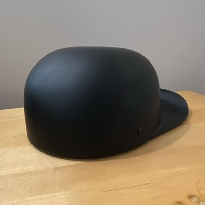 Folded Hat Brim Black American Style Riding Helmet XL Removable Liner