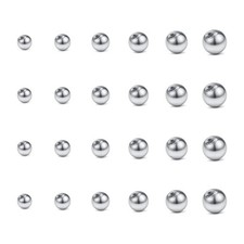 Longita 16g Septum Ring - Piercing Balls for 16 2mm, B1-16g 2-8mm silver