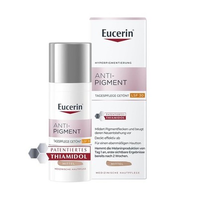 EUCERIN Anti-Pigment Tagescreme Mittel LSF 30 getönt 50ml - NEU (937)