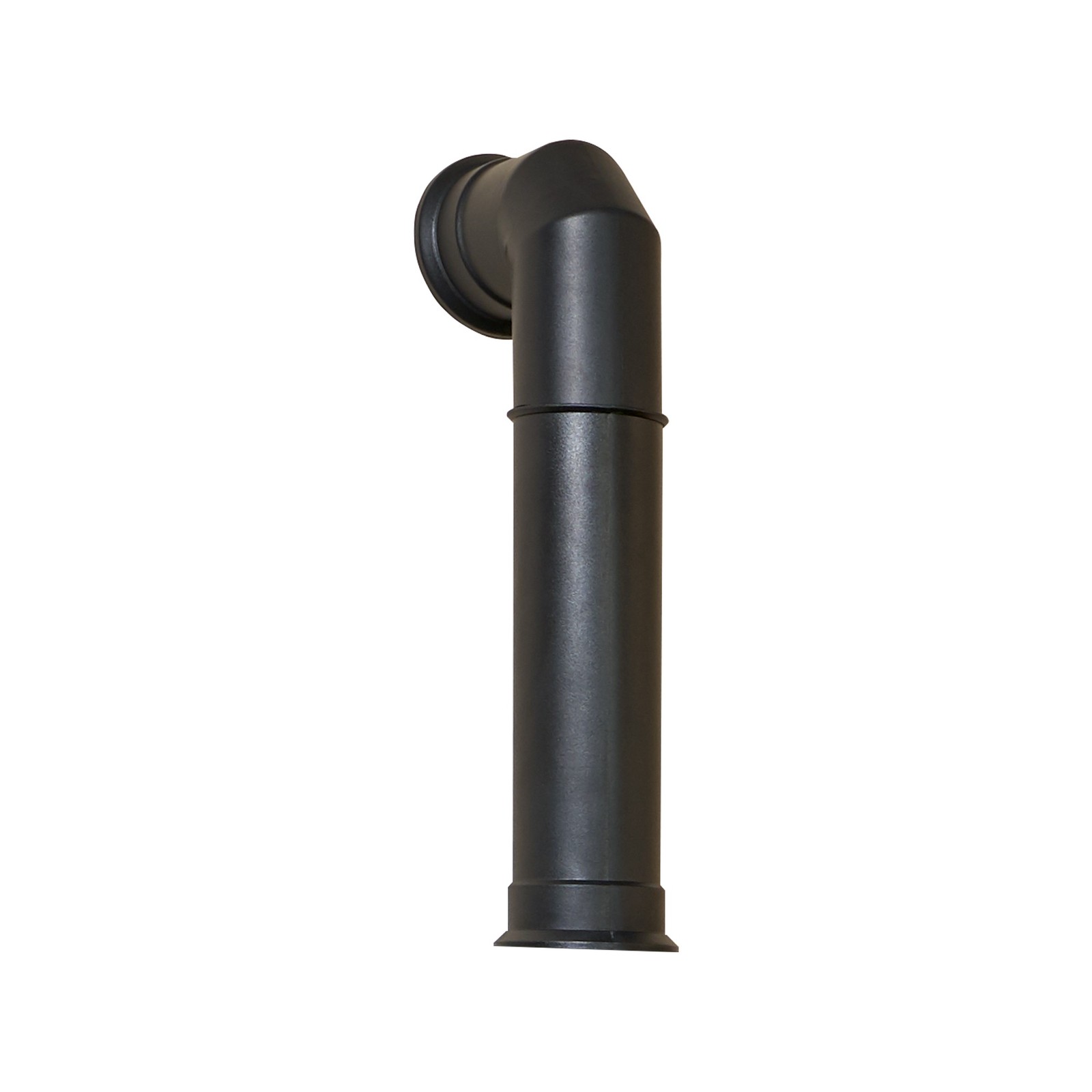 B&Q - Tall Angled Decorative Stove Pipe In Black - Image 3