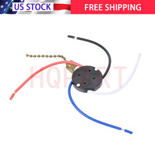 NEW ZE-208S 3 Speed 4 Wire Ceiling Fan Pull Chain Switch 6A 125VAC Bronze USA
