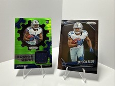 (2) 2025 Jayden Blue Rc Cards. (Neon Green Pulsar Prizm MEM & Base Prizm)