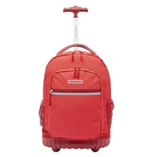Rolling Backpack, Red, 18 Inch