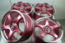 18 Pink Rims Tt Sebring Caravan Stratus Ct200h Tc Frs Brz 5x100 5x114.3 Wheels