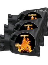 3 Pack Insulated Outdoor Faucet Covers - Waterproof Winter Freeze Protection
