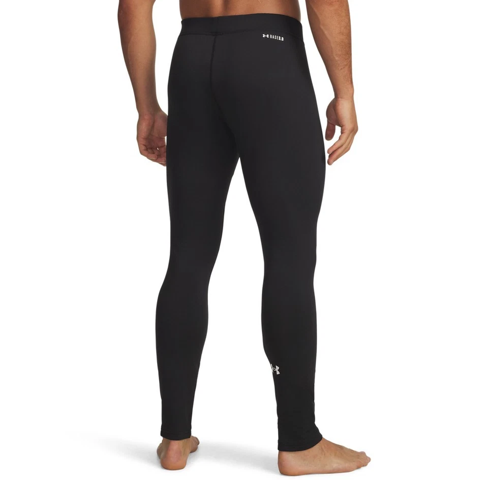 Under Armour 6005298 Men's UA ColdGear Base 3.0 Baselayer Leggings, Black - Image 2 of 3