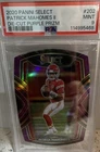 2020 Panini Select Patrick Mahomes II #202 Club Level Purple Prizm Die-Cut PSA 9