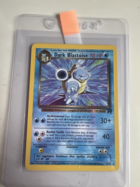 Dark blastoise Team Rocket 2/82 No Holo Eng