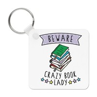 Beware Crazy Buch Lady SchlüSselanhäNger Buchwurm Lesend Mum Muttertag