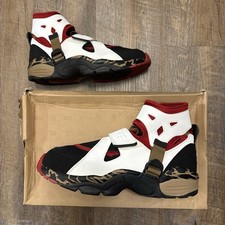 Nike Air Carnivore LE Blanco Rojo Negro 2010 Talla 12 Tenis con Caja 390077-600