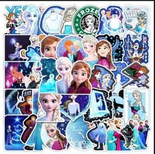 Sticker Stickers 50 pc. Set Sticker Matte Finish WATERPROOF Frozen Elsa