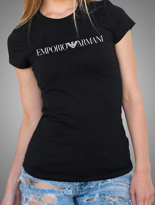 emporio armani logo t shirt women's