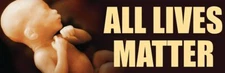 All Lives Matter Pro-Life Bumper Sticker