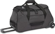 High Sierra Black/Charcoal Forester 22" Wheeled Duffel Bag