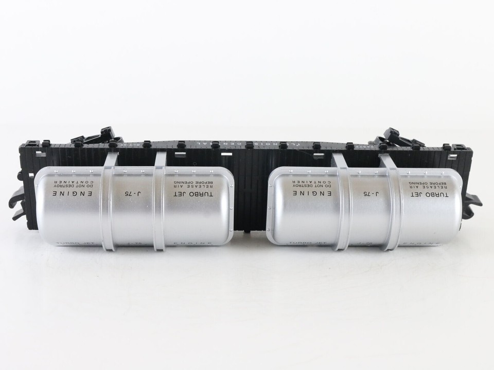 American Flyer S Illinois Central 24577 Flat Car J75 Turbo Jet Engine