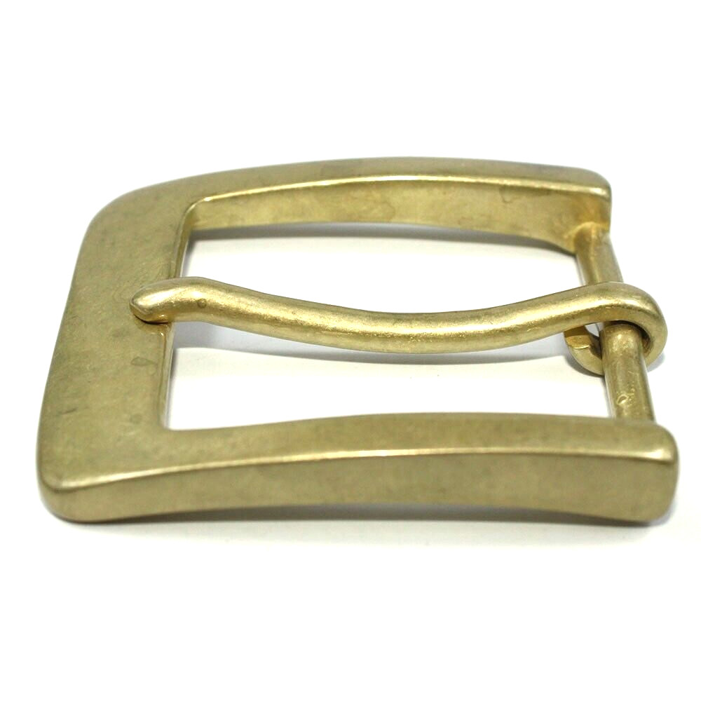 Fibbie per cintura in ottone massiccio fibbia per cintura con perno a lingua adatta per regali per cintura da 1,5 pollici