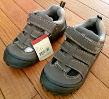 Boys OshKosh B'gosh Brown Closed Toe Fisherman Sandals Back Hook Loop Toddler 10