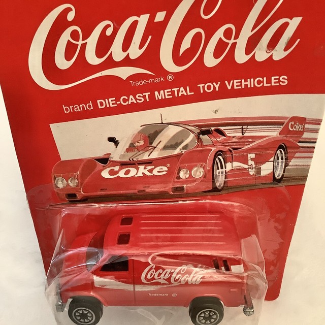 Vintage COCA COLA DIE CAST METAL TOY VEHICLES DELIVERY VAN RED eBay
