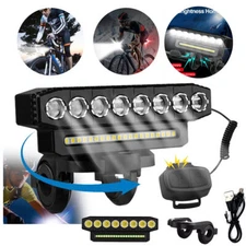 Powerful USB Rechargeable LED Bike Light MTB Waterproof Cycle Front Headlight