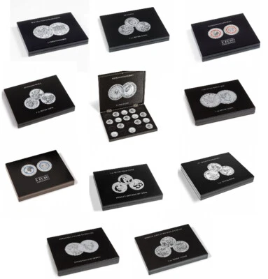 Leuchtturm Münzkassette Münzbox Volterra China Panda Eagle Krügerrand Känguru