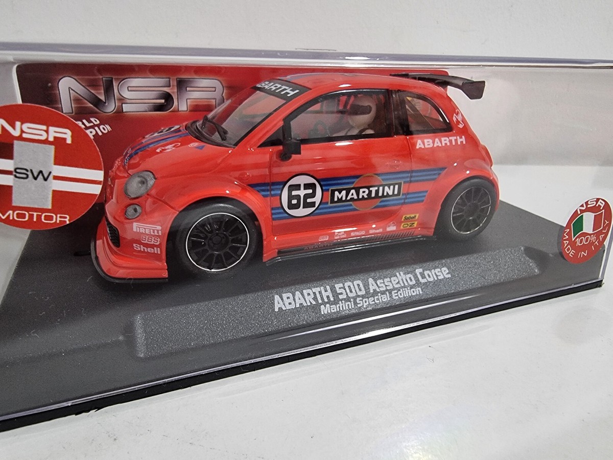 ミニカー NSR ABARTH 500 Assetto Corse Martini NSR 0262SW - Fiat Abarth 500 Assetto Corsa - Martini Racing