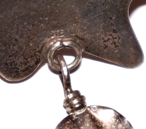 Vintage 925 Sterling Silver Southwestern SPIRIT BEAR & FEATHER 2.5" Pendant - Picture 8 of 9