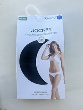NEW Jockey 3-Pack SZ XL Black Bikinis 100 Organic Cotton Women Panty Underwear