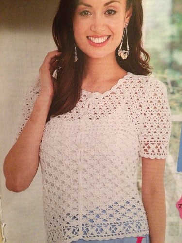 Ladies Summer Lace Top Crochet Pattern
