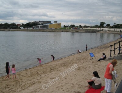 Foto 6x4 Der schottische Badeurlaub Burntisland Wir fanden einen leeren Benc c2010