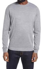 Nordstrom Tech-Smart Crewneck Sweater, Size Large in Grey Heather
