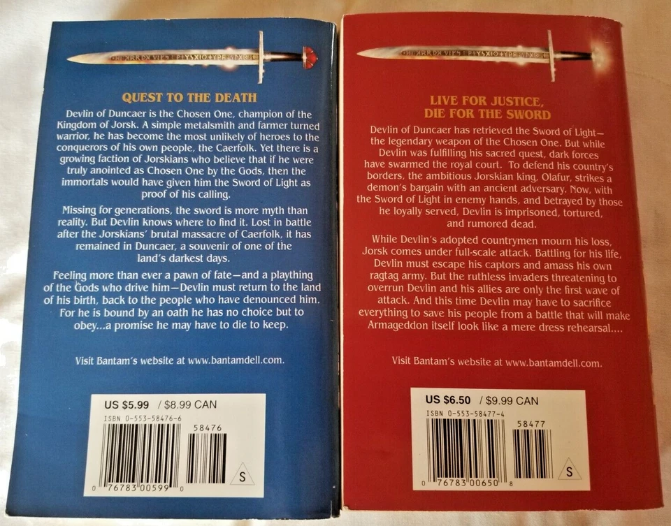 Patricia Bray The Sword Of Change Series Bks 2+3 Bantam Spectra Fantasy MM Pbs Foto 2 de 3