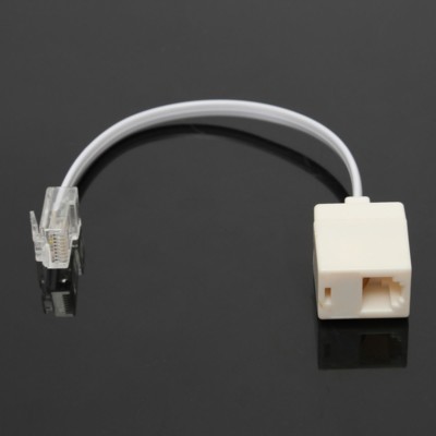 RJ11 6P4C Female To Ethernet RJ45 8P8C Male F//M Adapter Converter Phone Cable
