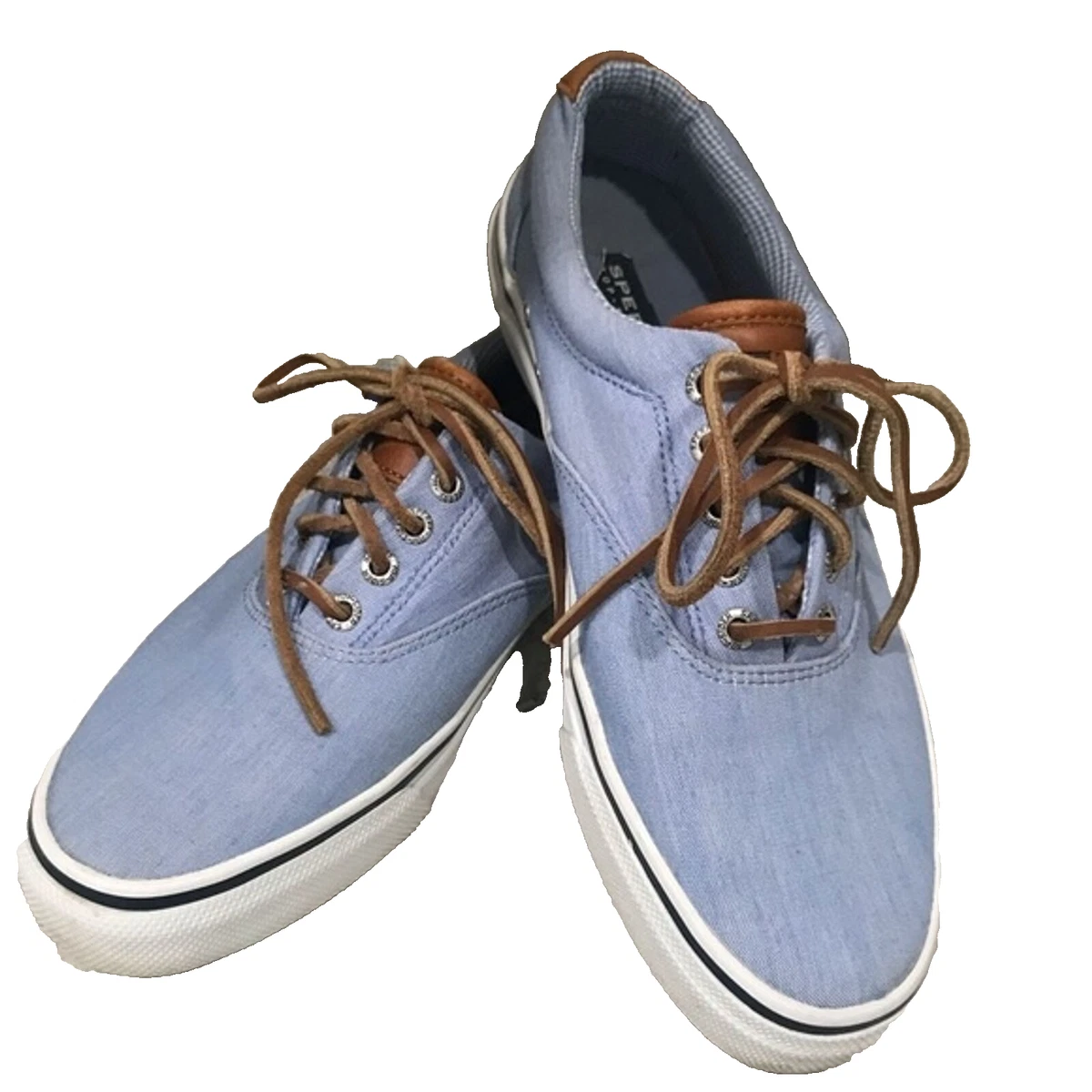 Light blue shop sperrys men's