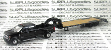 Greenlight Black 2022 FORD F-350 F350 PLATINUM Dually w/Gooseneck Trailer BLK