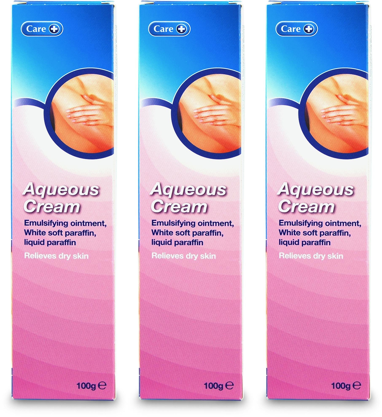 Care+ Aqueous Cream 100g X 3