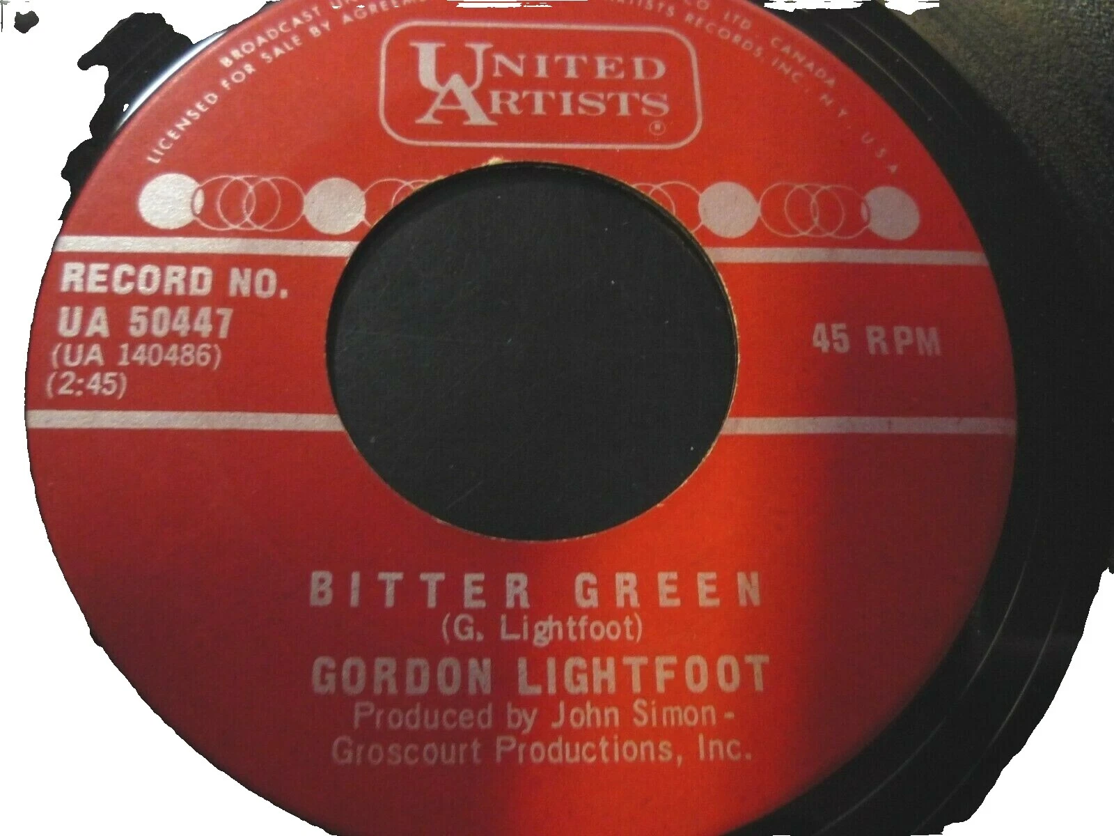 Gordon LIGHTFOOT solo discos de vinilo folk