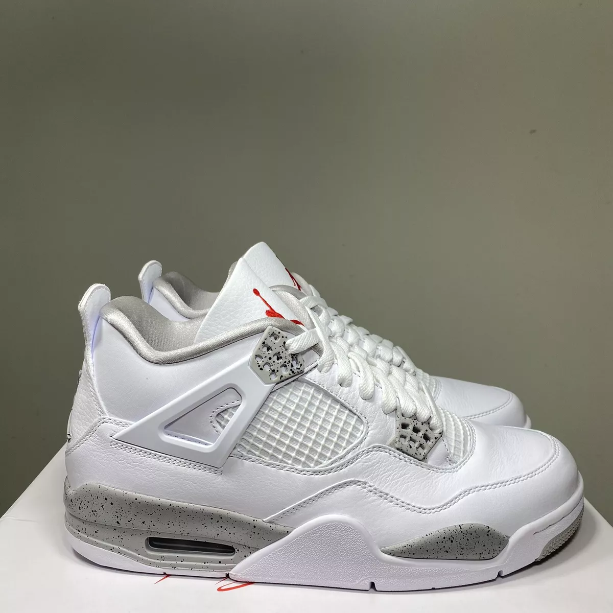 Nike Air Jordan 4 IV Retro OG White Oreo Tech Grey CT8527-100 Men’s Size 13